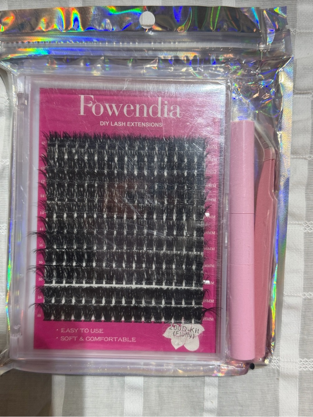 Source Unknown Fowendia DIY Lash Extensions - Black & Pink